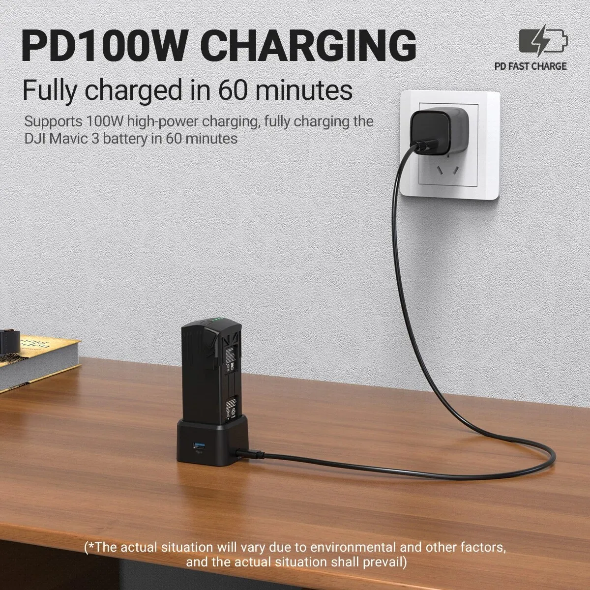 DJI Mavic 3 Battery Charging Hub USB-C Power Adapter 100W Fast Charger for Intelligent Flight Battery Accessory for Drone