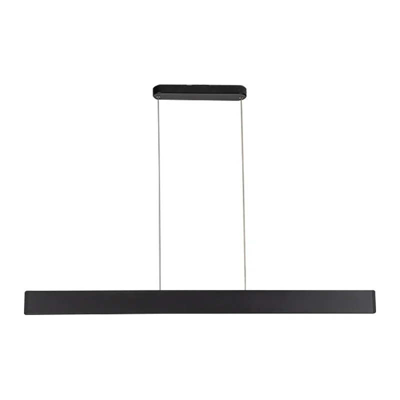 

Lifting and lowering one-word restaurant chandelier premium sense anti-glare office desk grille concentrating