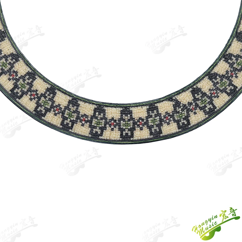 1PCS Ukulele Small Four-string Guitar Sound Hole Circle  Abalone Color Shell Mosaic Caliber Pattern Ukulele Accessories