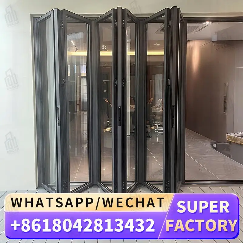 

Customizable Windows Foldable Door for European Commercial Spaces Innovative Factory Solution Windows Foldable Door