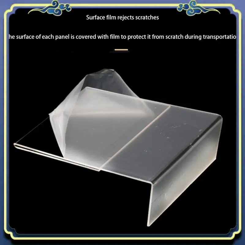 Portable Acrylic Clear Card Holder Stand A4,Sign Label Frame, Desk Card Holders,3Mm Business Card Display Holder (2 PCS)