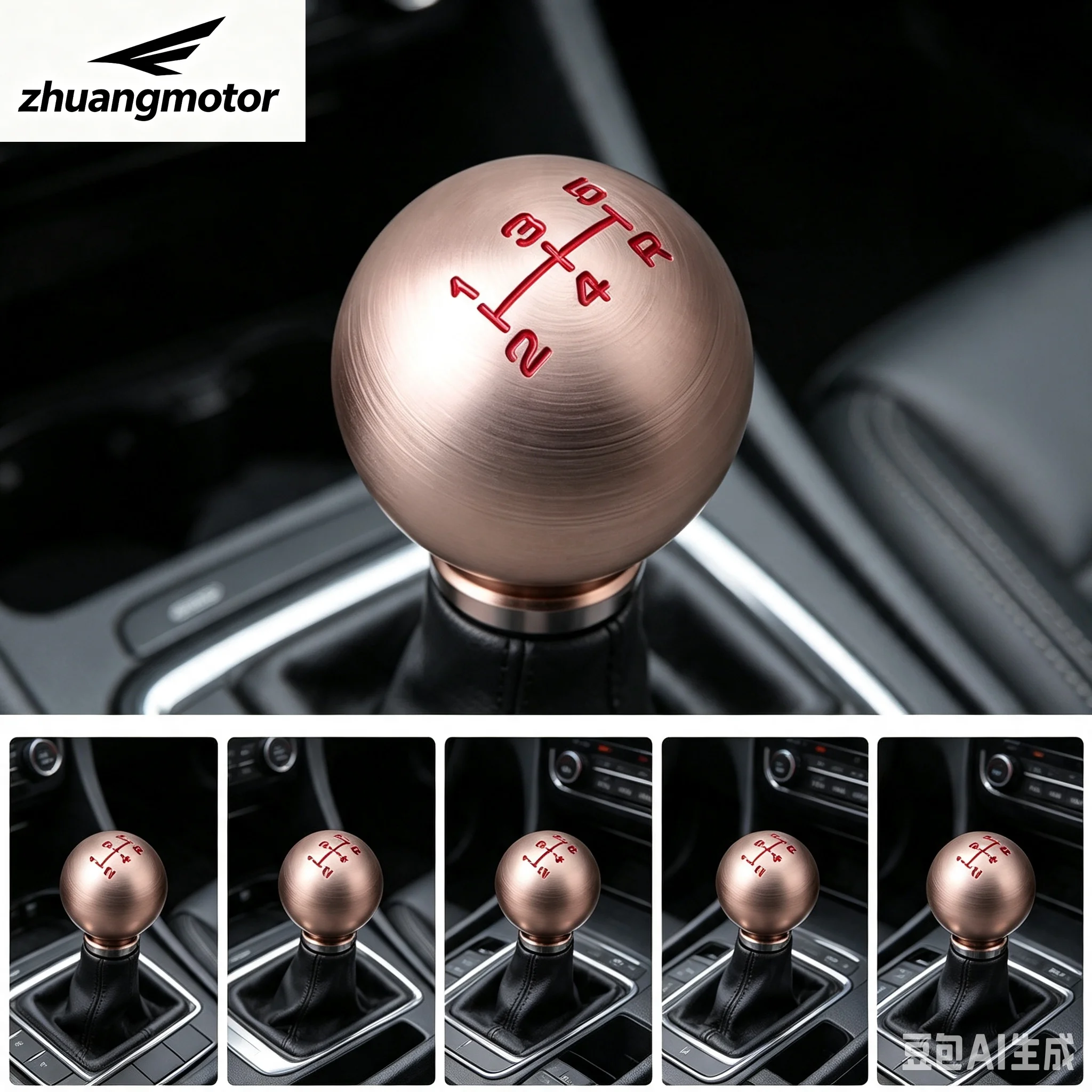 5 6 Speed Car Aluminum Ball Shape Gear Shift Knob Shift Lever Fit For Honda Civic FD2 FN2 EP3 DC2 DC5 S2000 F20C