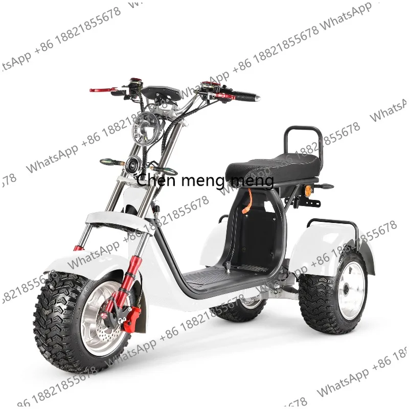 

Внедорожный электроскутер Citycoco Trike CP-7 с гибким двигателем 4000 Вт и двойным мощным приводом, трехколесный электрический скутер