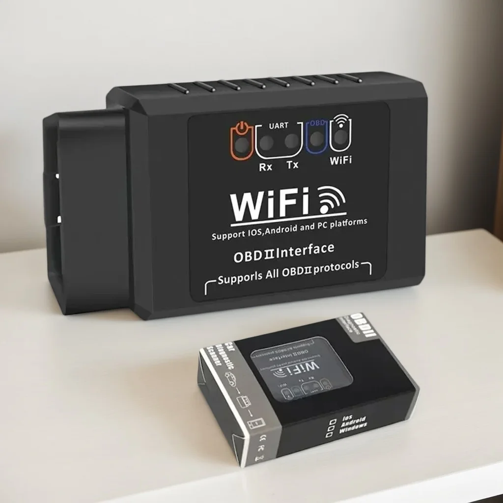 

Сканер OBD2 WiFi ELM327 V1.5 — диагностический инструмент для автоматического считывания кодов iOS/Android (профессиональный)