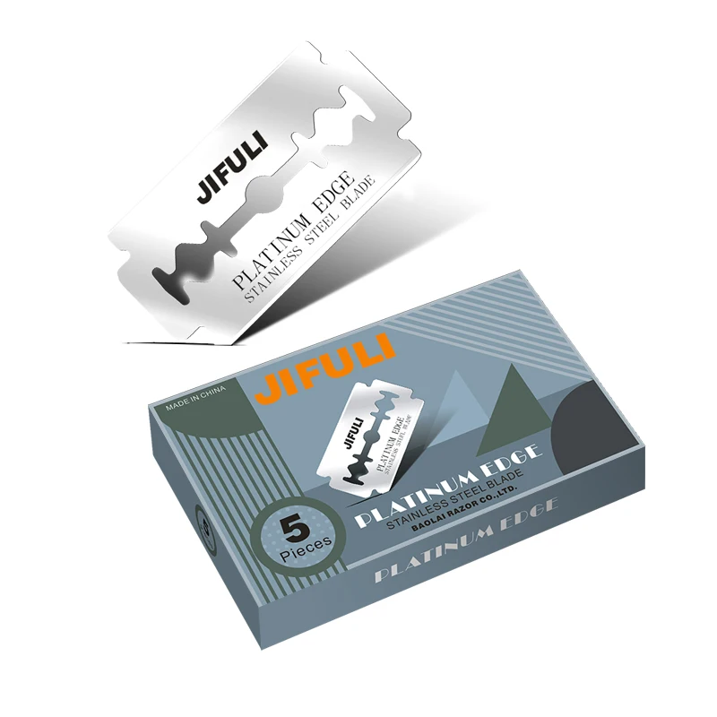 50 قطعة/ شفرة حلاقة آمنة كلاسيكية ذات حدين للرجال والنساء لإزالة الشعر شفرات من الفولاذ المقاوم للصدأ #5