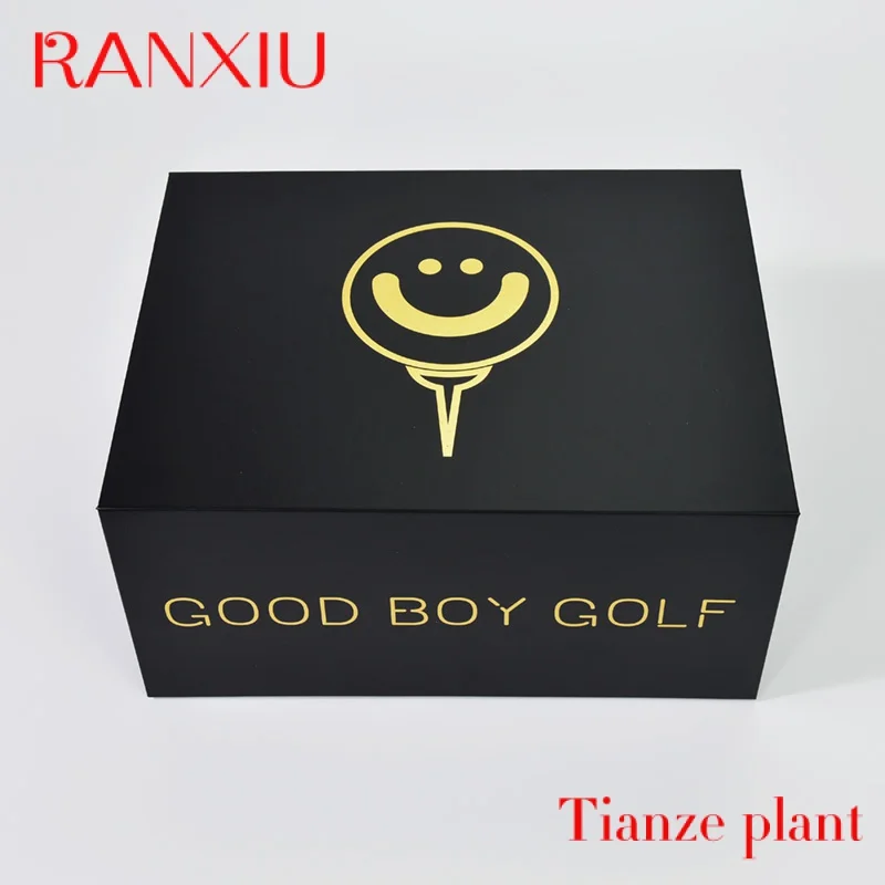 Custom CustomLow MOQ Custom Logo Luxury Black Magnet Paper box Wigs Clothing Carton Folding Magnetic Gift Box Packaging Paper Bo