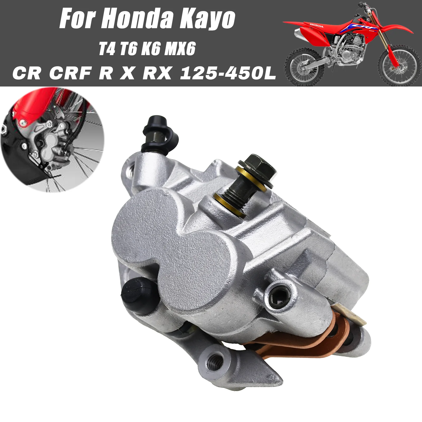 Stable Hydraulic Front Brake Caliper Master Pump Fit Honda CR/CRF/CRFX 125-450 X RX 2023 series Off Road Modified Parts ﻿