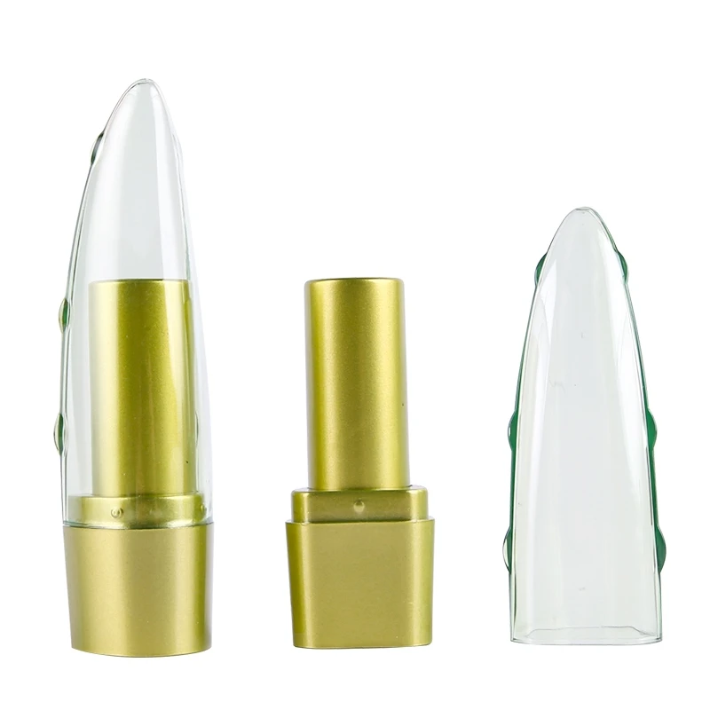 

12.1mm Elegant Olive Green Lip Balm Bottle Cosmetic Packaging Refillable Container Empty Portable Plastic Lipstick Tube 50pieces