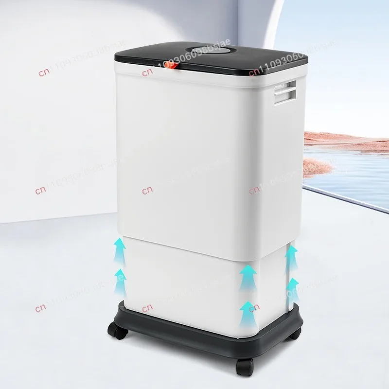 New creative lifting trash can high value household variable capacity sanitary bucket mobile storage bucket