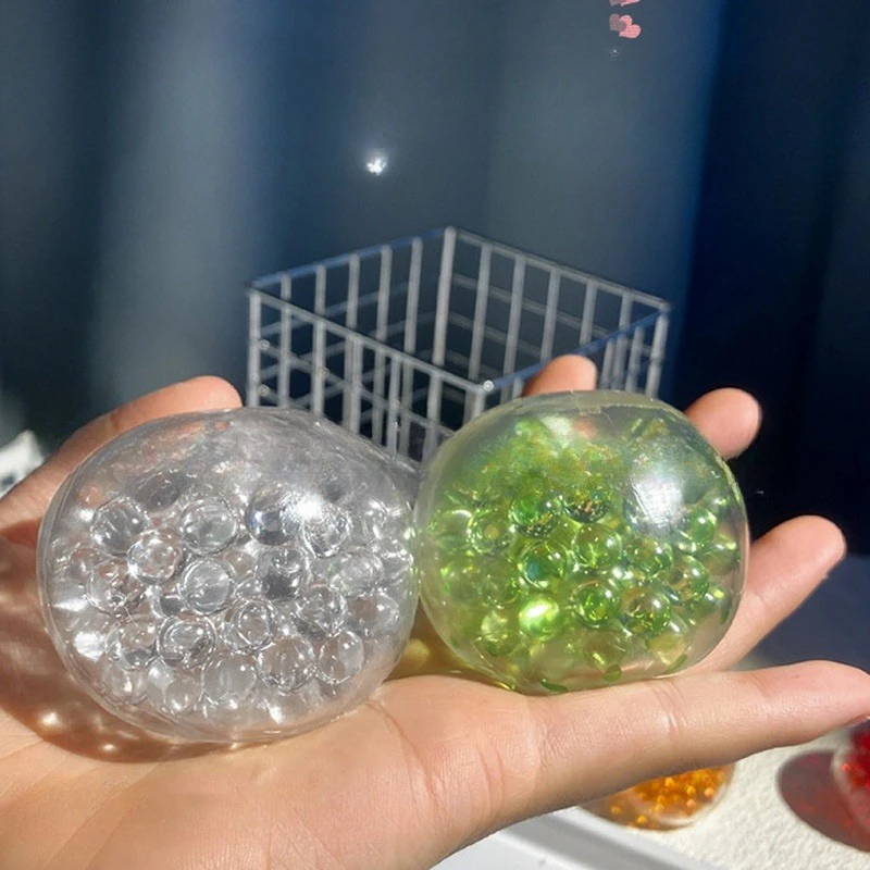 スクイーズ エクスプロージョン ビーズ ボール おもちゃ;ストレスを軽減する子供向けのゆっくりとしたリバウンドのそわそわ楽しい