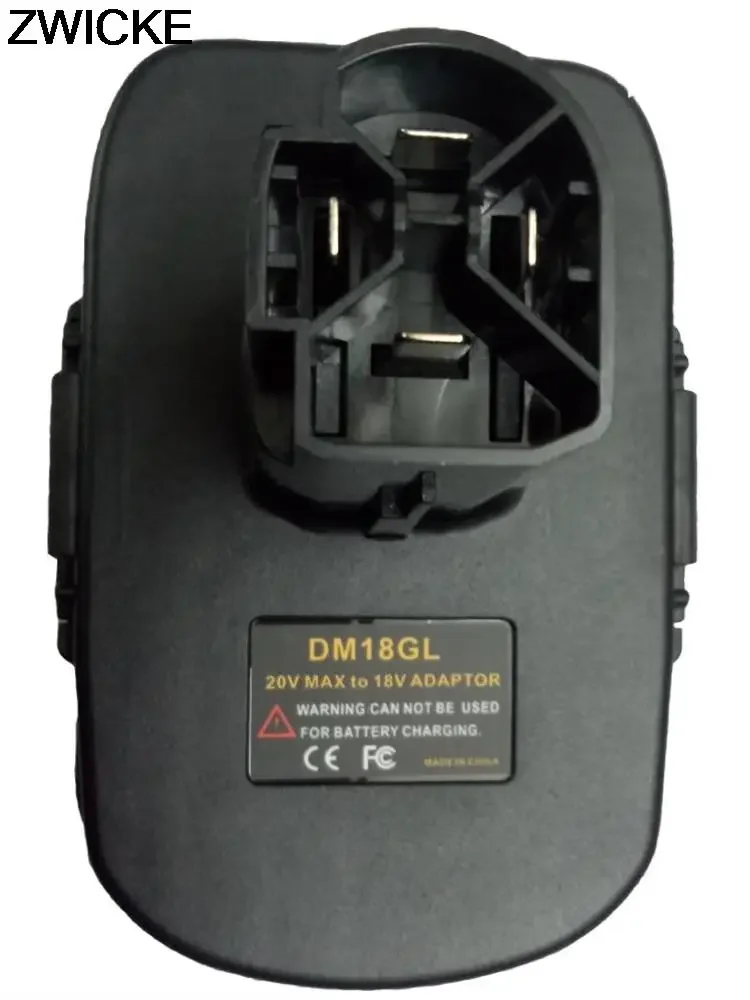 Imagem -06 - Adaptador Conversor Ferramenta para Dewalt Milwaukee Black Decker Porter-cabo Stanley Li-ion Bateria Dm18gl Bps18gl 19.2v