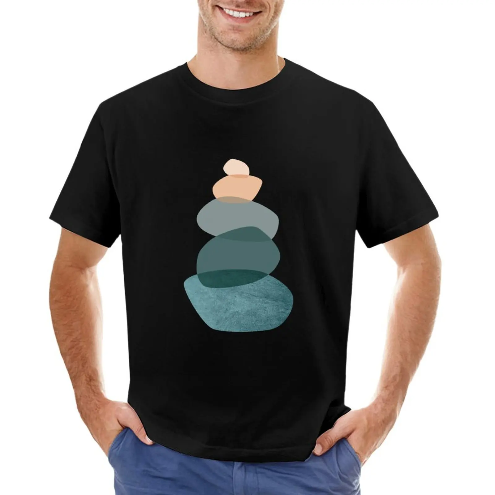 Balancing Stones T-Shirt cotton graphic tees anime t shirts summer tops shirts graphic tees shirts graphic tee men