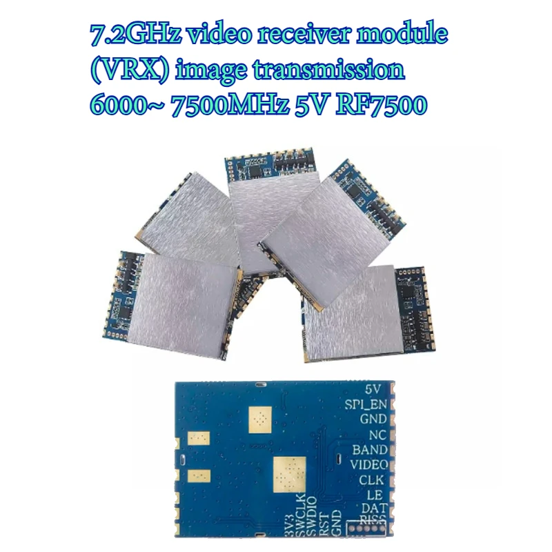 

7.2GHz video receiver module (VRX) image transmission 6000~ 7500MHz 5V RF7500