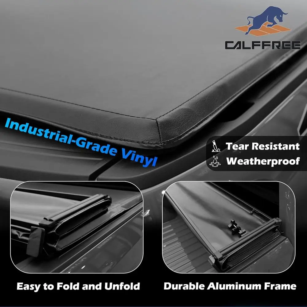 غطاء تونيو لسرير الشاحنة ثلاثي الطي متوافق مع 2015-2026 فورد F-150 |   سرير 6.5 بوصة (78) |   CFST-017