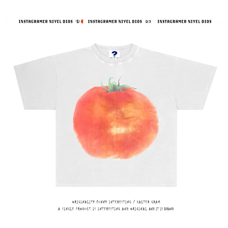 

Heavyweight 250g ato Print Oversize Couple ort Sve T-irt Cotton Breathable Summer Faion round Ne Casual Tee