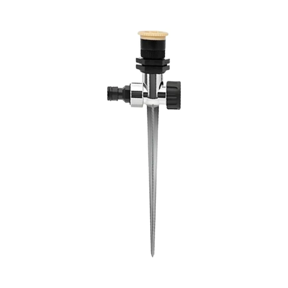 Lawn Sprinkler Units with Alloy Ground Spikes for Use in Front Yards Backyards and Side Garden Zones with Standard Hose Fittings