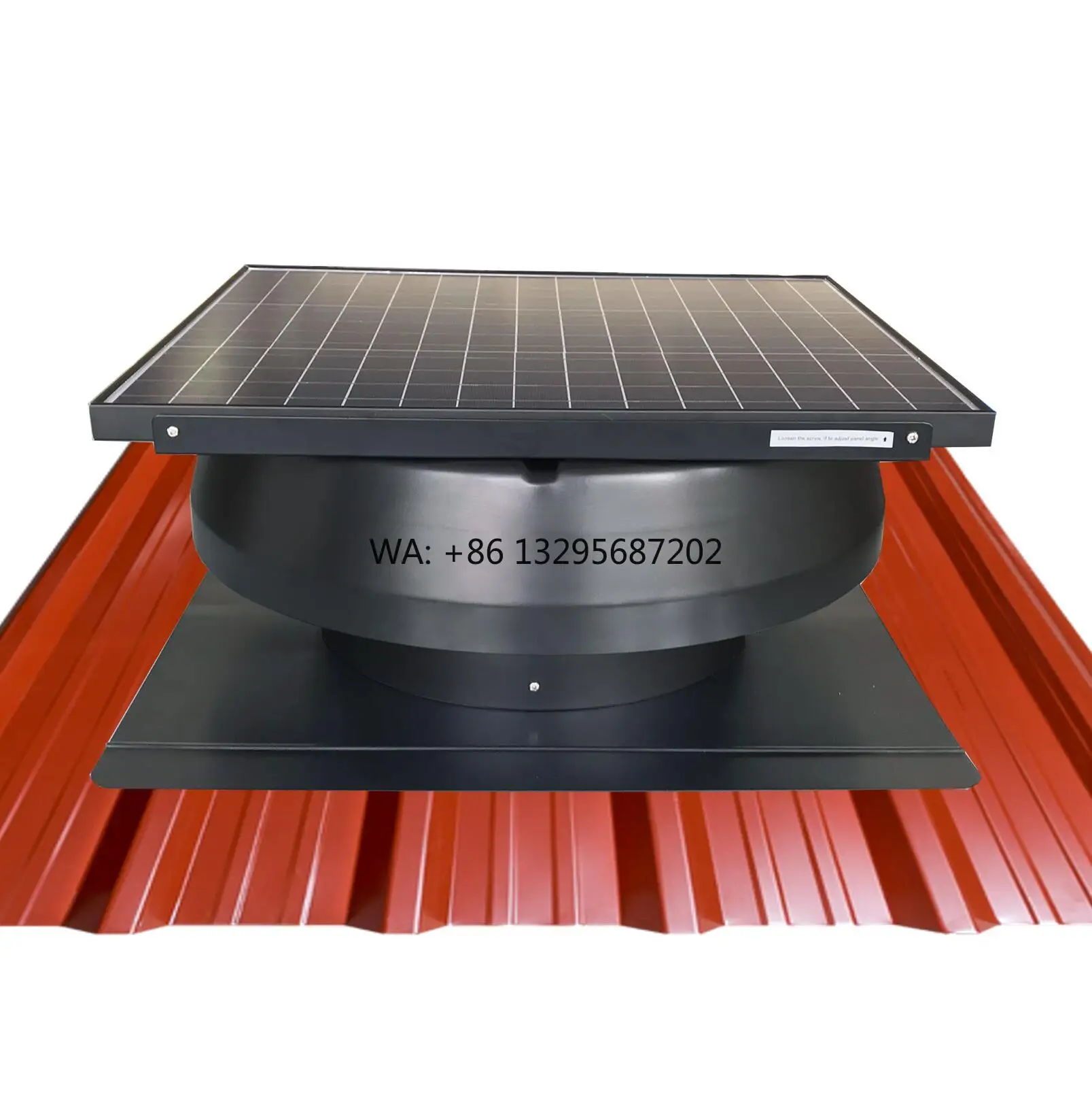 

60W Solar Energy Roof Exhaust Fan Industrial Standard Greenhouse Ventilating Whole House Vent Coolers Metal Battery Hot Air