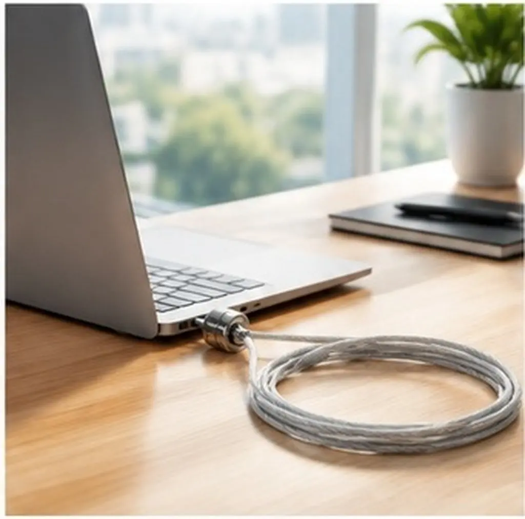 2Sets Laptop Cable Professional Keyed Security Hardware Portable Anti Theft for Notebook Computer Tablet Monitor