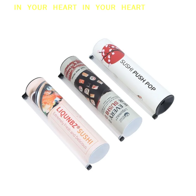 【X】Homemade Sushi Maker Food Grade Non-Toxic Sushi Push Tube Mold Easy DIY Sushi Roller for Home Party Food Making
