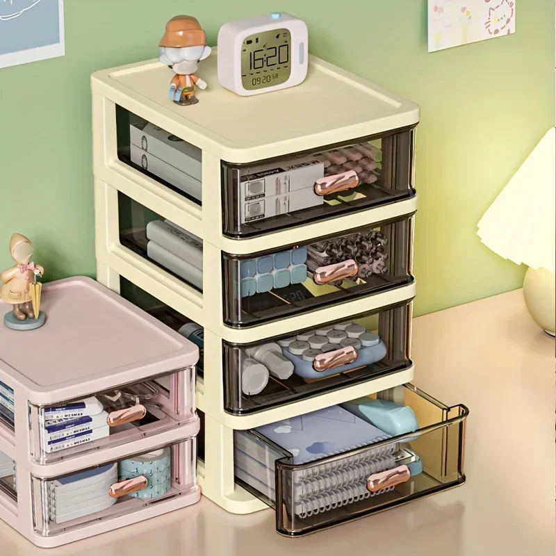 A Multi-layer Desktop Storage Brawer Storage Box, A Hair Accessory Miscellaneouesktop Storage Box For Jewelry And Gemstones