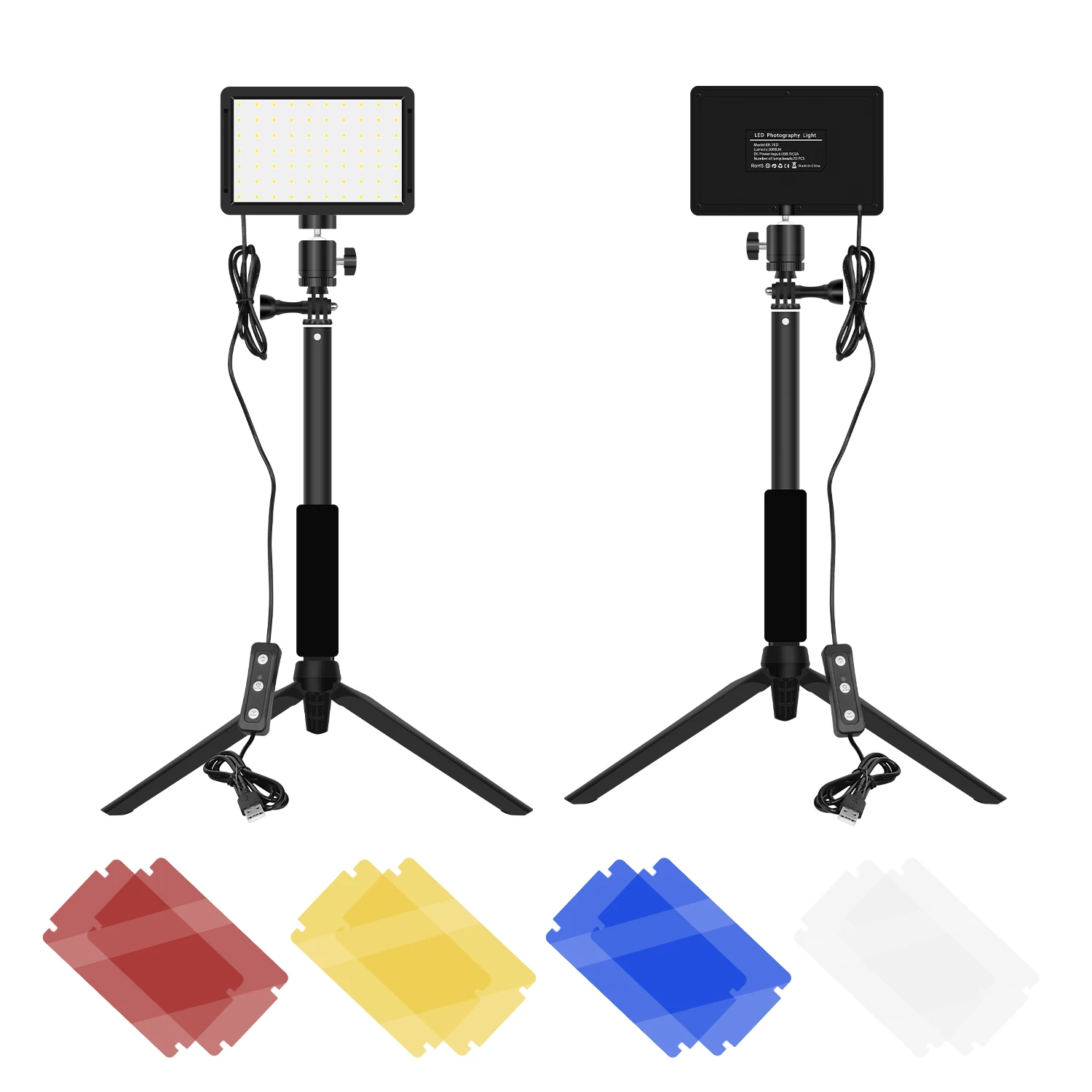 

Fusitu Professional RGB Led Photography Light 10W Video Lamp Rectangle Light With USB Power Supply For Shooting Live Studio