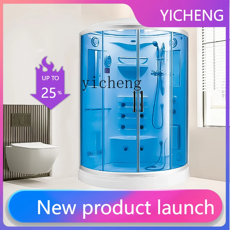 A2-2 steam shower room massage sauna bathroom household rain integrated curved bath room home accessories