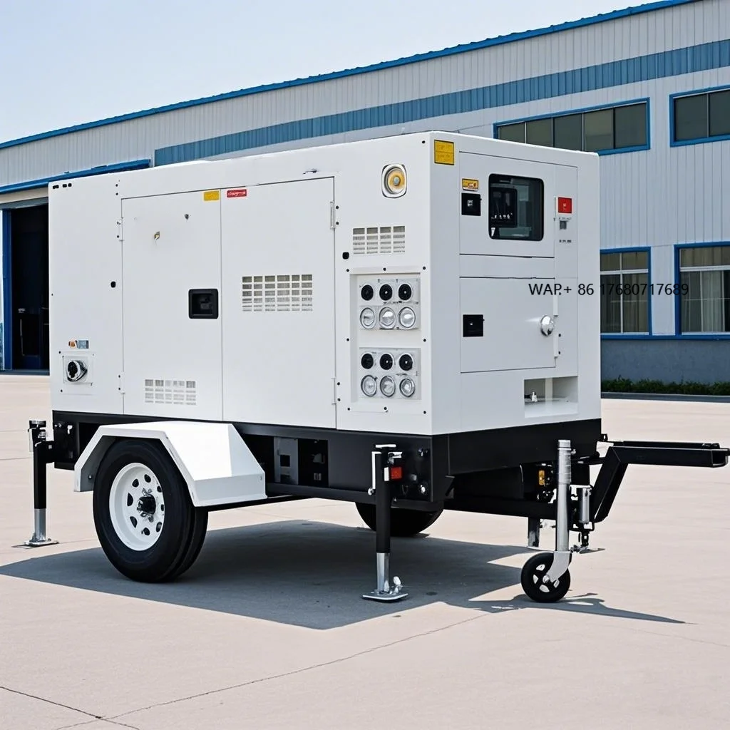 30kva 40kva 50kva 60kva  Generator 100kva 150kva 200kva 250 Kva with Cummins Tralier Mobile Silent  Generator