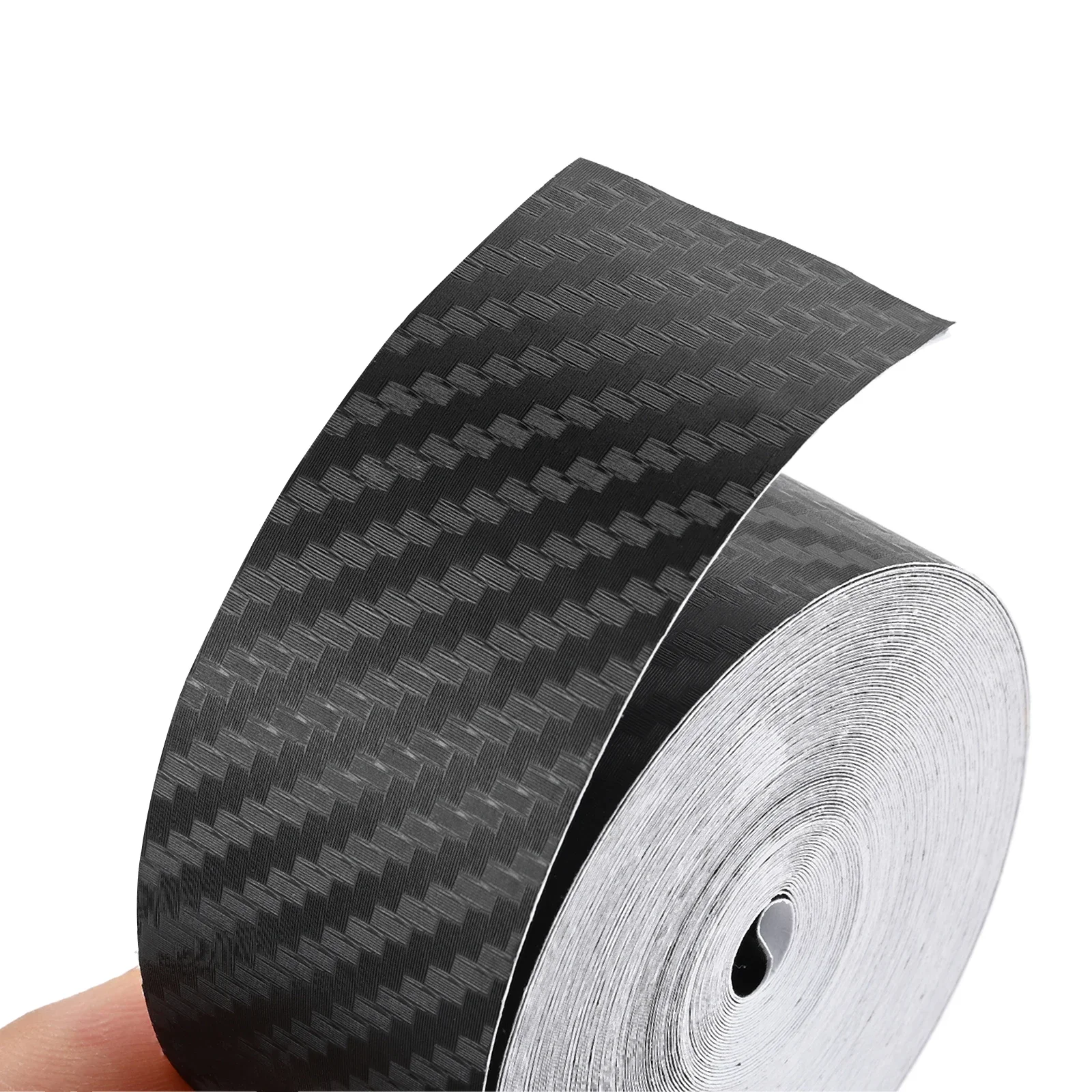 Carbon Fiber Car Sticker DIY Paste Protector Strip Anti-scratch Auto Body Door Edge Sill Side Mirror Protection Tape Film Covers