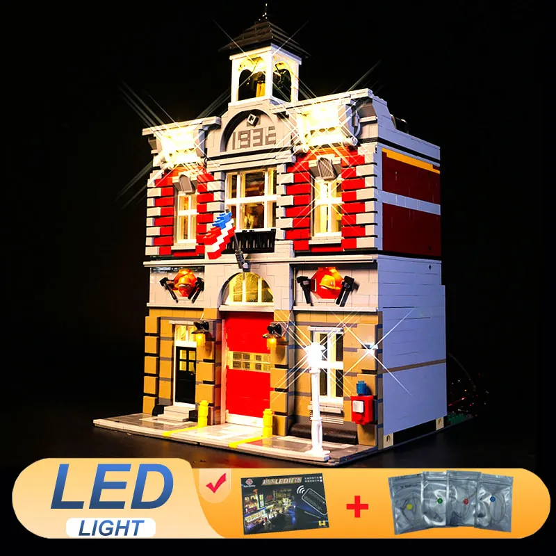 

Комплект светодиодных фонарей для LEGO 10197, совместимый с пожарной бригадой, идеи 15004, подарок «сделай сам» (не включает строительные блоки, наборы кирпичей, наборы моделей)