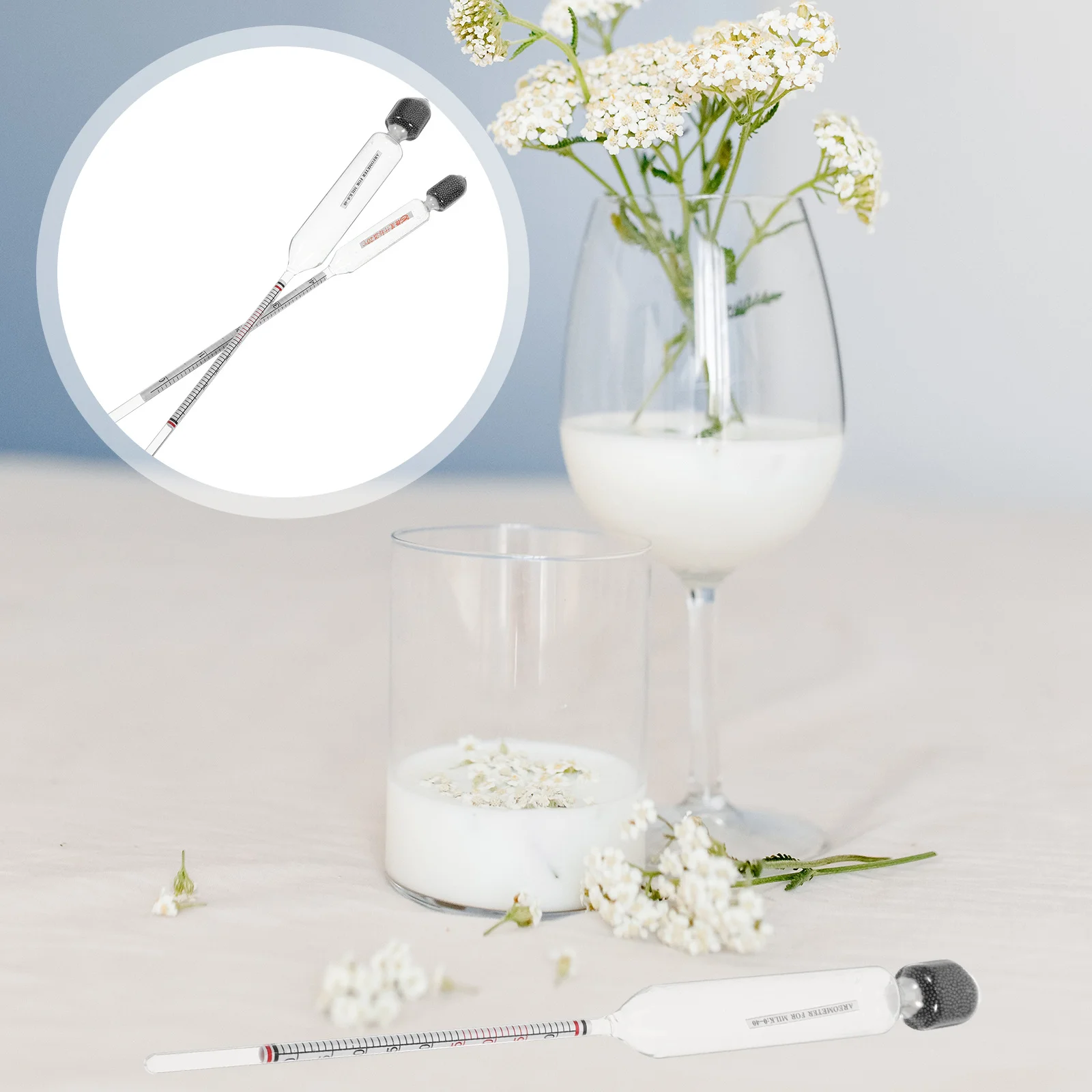 

1 set 1 Set Milk For Lactate Clear Reusable Liquid Kitchen Hydrometer Home Brewing Milk Tester Sugar Hydrometer Tool