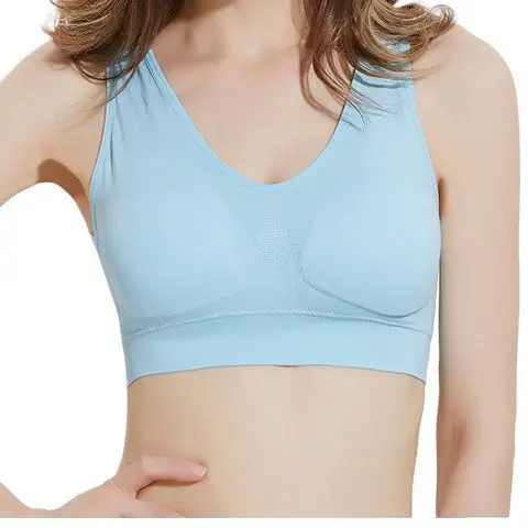 2-Pack Seamless Sports Bras - Padded Wirefree Workout Tanks for Women, Light Support for Yoga, Gym, Casual Wear