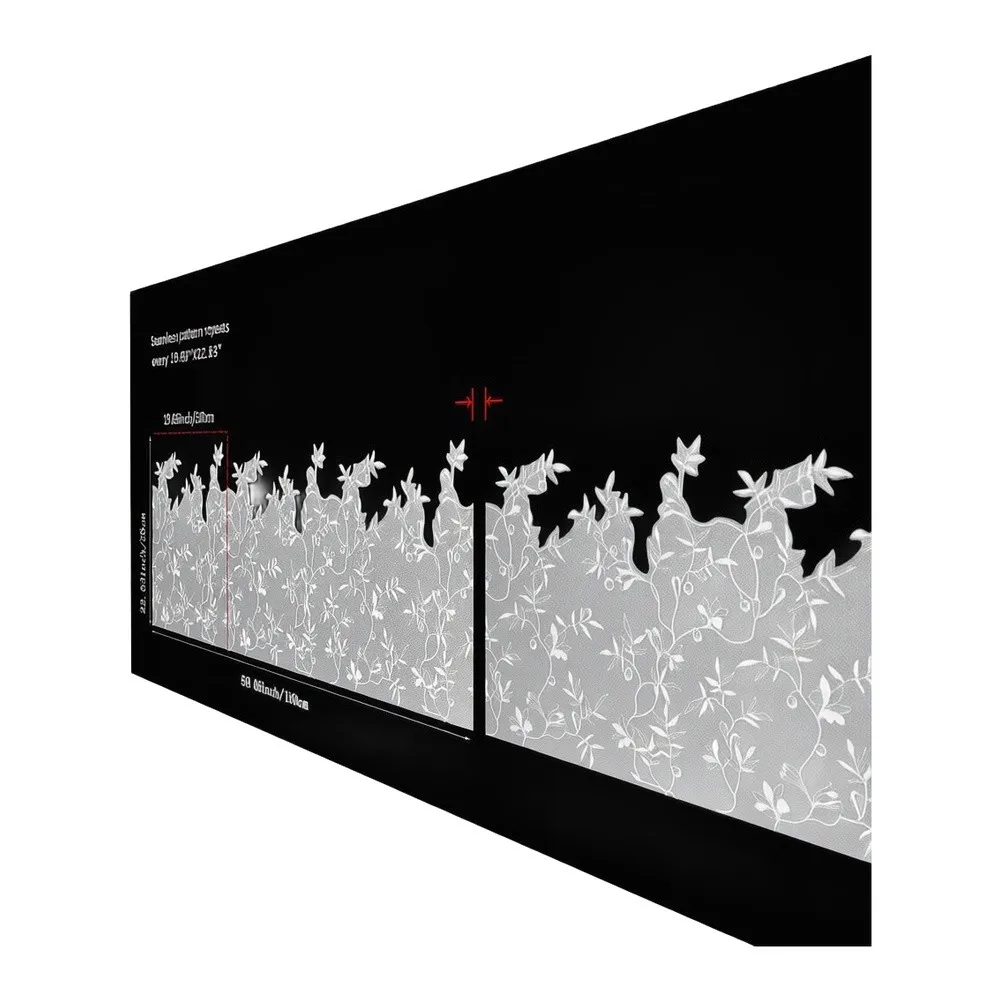 Eucalyptus Decal Privacy Window Film Removable for static Cling Obscures Outside View Allows Natural Light 39*150cm 58*150cm