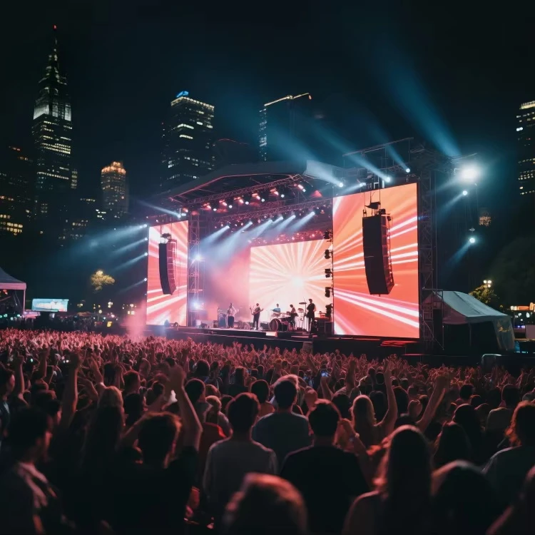 Outdoor Advertising Stage Display Screens LED Video Wall 3 X 2 Rental P3.9 P2.97 Concert LED Panel