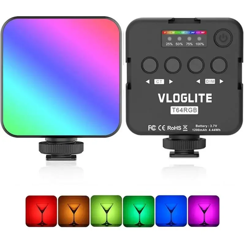 VL65 RGB мини-фотовспышка для офиса, 2500K-9000k
