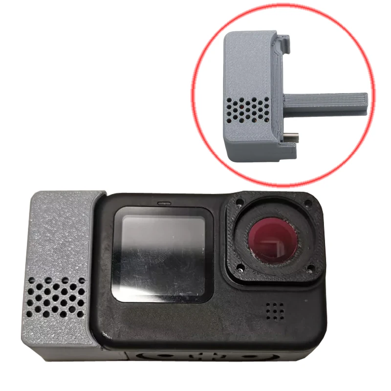Dispositivo di raffreddamento ad aria per fotocamera sportiva 1PC Soluzione di dissipazione del calore per registrazione a lungo termine per pezzi di ricambio per action camera GoPro9/10/11/12