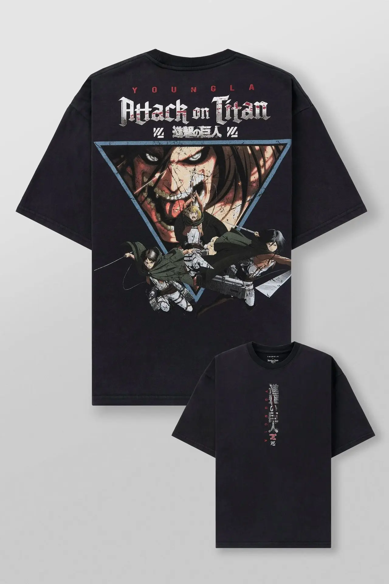 2026 Men Women new Summer Fashion Street Bandai Attack Titan Animation Derivatives Eren Jaeger Printing Short-sleeved T-shirt
