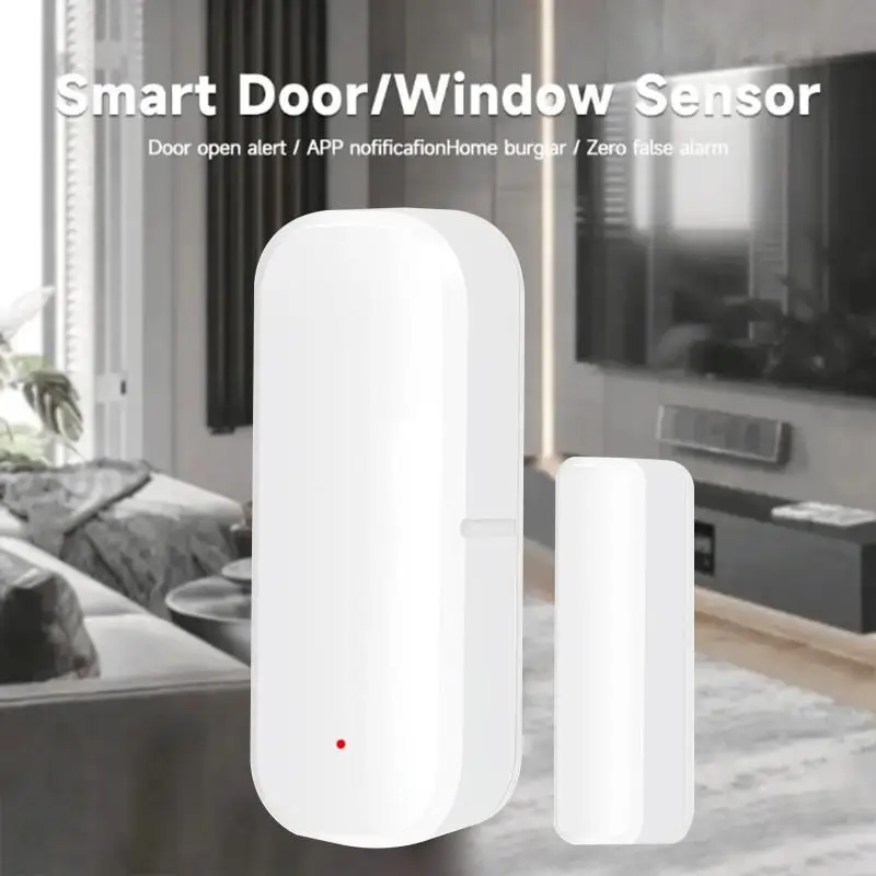 

Door Sensor Window Contact Sensor Open Closed Detector Smart Home Alarm Security Protection Work With Smart Life