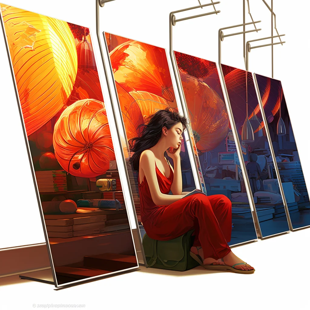 Commercieel draagbaar winkelcentrum LED-scherm P2.5 poster digitale signage en displays winkelpui LED-scherm