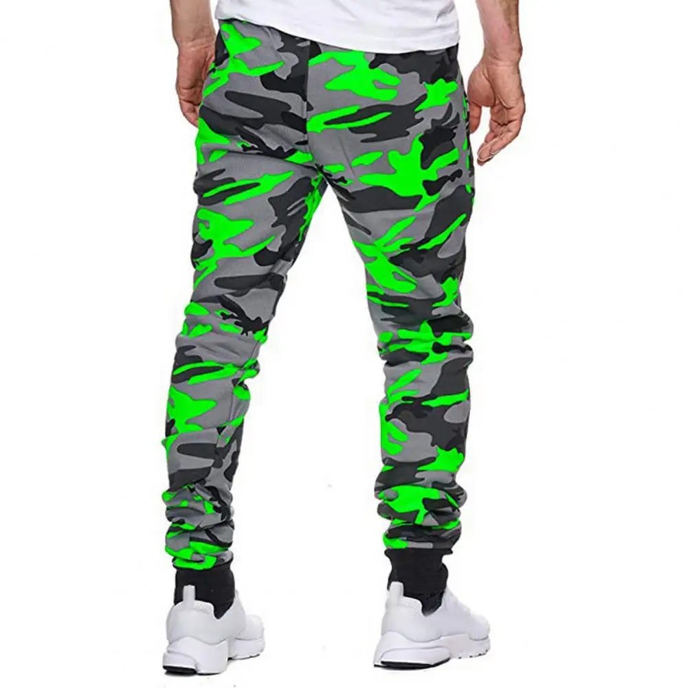 

Ergonomic Design Trousers Men's Camouflage Print Elastic Waist Jogging Pants for Autumn Winter Sports Casual Sweatpants