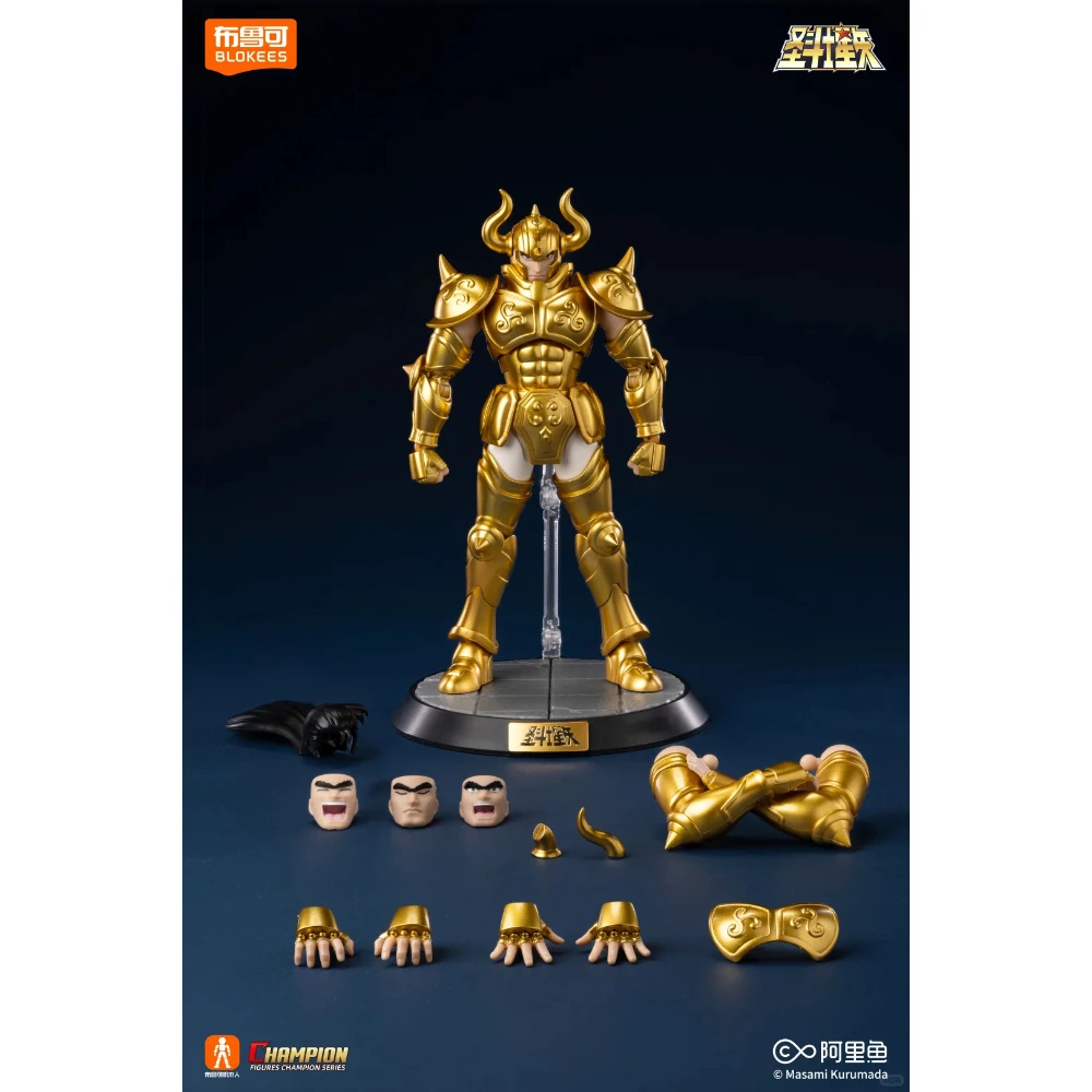 IN STOCK ALDEBARAN Saint Seiya Taurus Action Figure Blokees Champion Class Toy Assembly Kit Doll Collectible Model Toys Gifts