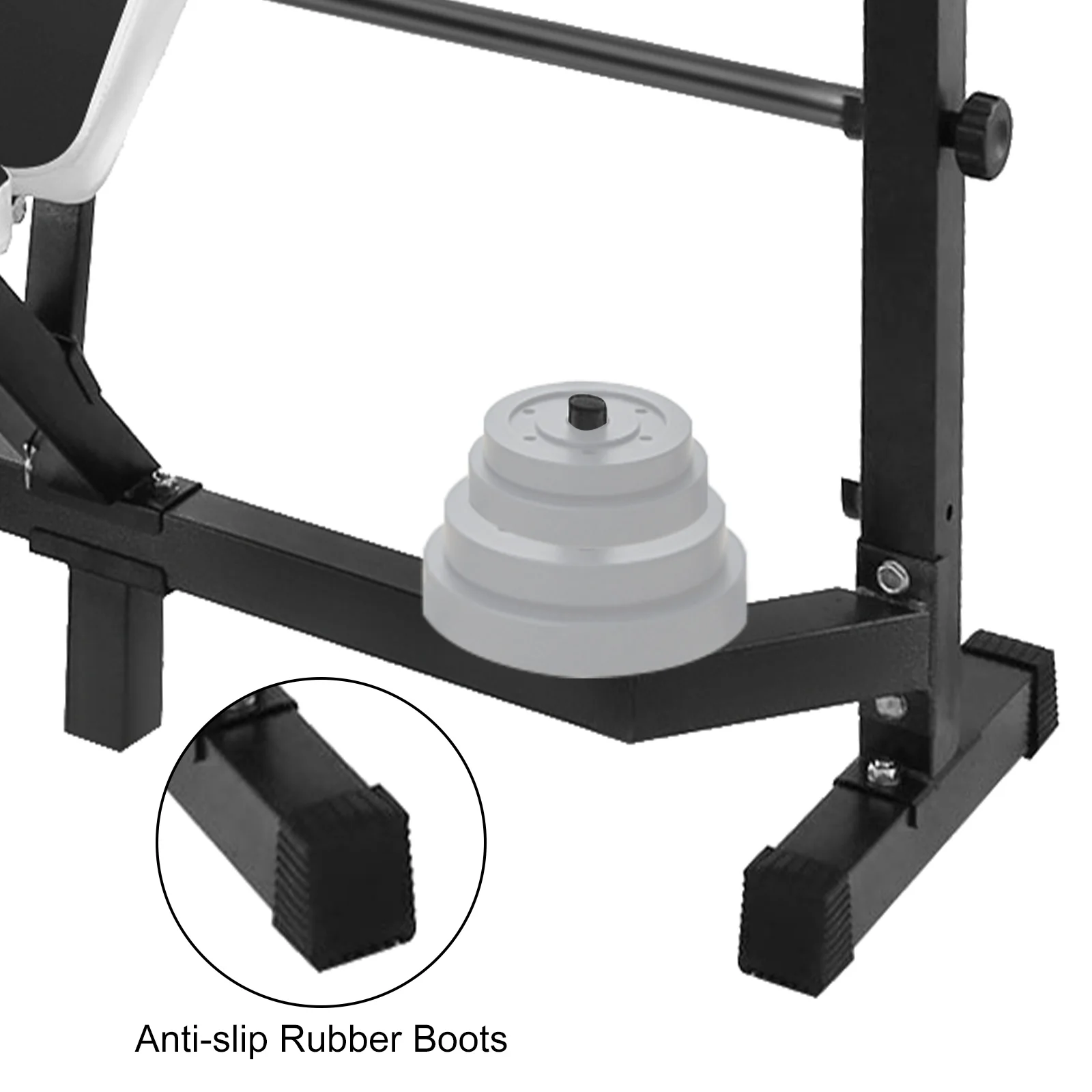 Verstellbare Gewichtheberbank | Sihao Verstellbare Gewichtheberbank, Multifunktionale Hantelbank, Beinbeuger, Heimfitness-Set, 660lb B – Detail 7