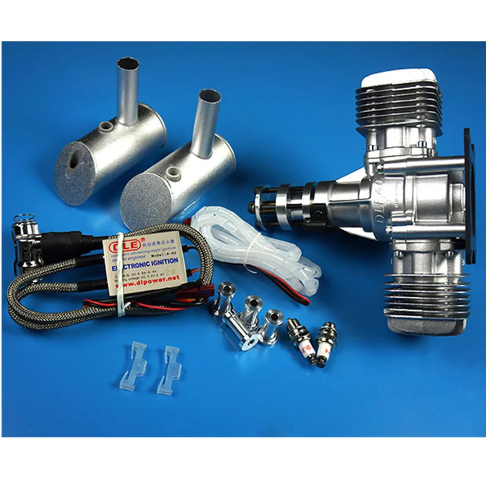 

DLE40 40CC GAS Engine For RC Airplane Fixed Wing Model Single Stroke two exhaust wind cold hands start after Stroke