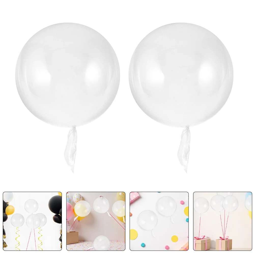

100Pcs Transparent Bobo Balloons Clear Birthday Party Stuffing Balloons Wedding Event Decorations Transparent Balloon