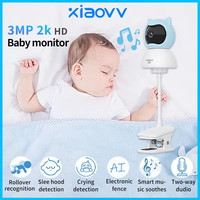 XIAOVV 4MP Baby Monitor WiFi indoor Two-Way Audio Motion Detection Night Vision Security Protection Surveillance Camera