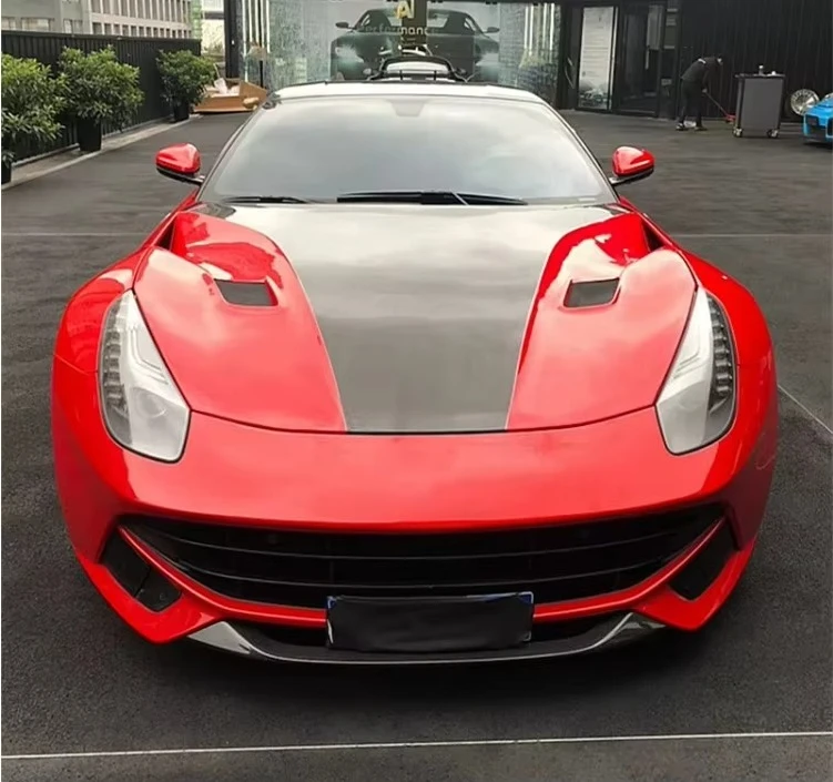 High Quality Factory Direct TDF Style Carbon Fiber Hood for F12 2