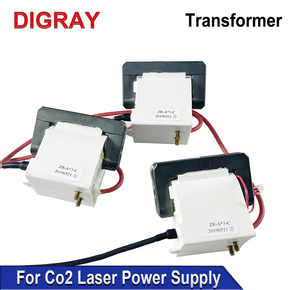 

DIGRAY High Voltage BR-130W 150W Flyback Transformer Suitable for CO2 Laser Cutting Machine Engraving Machine Laser Power Supply