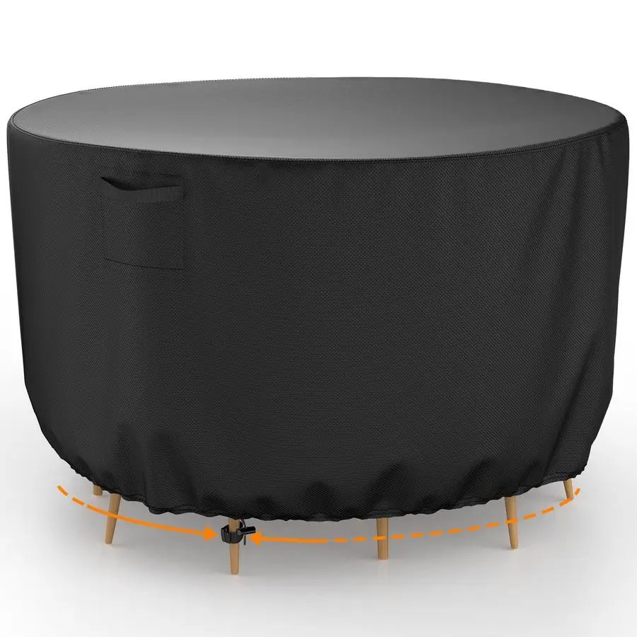 

Patio Furniture Cover, Waterproof Outdoor Table Covers, Windproof Heavy Duty Patio Furniture Cover for Outdoor Table Chair Furni