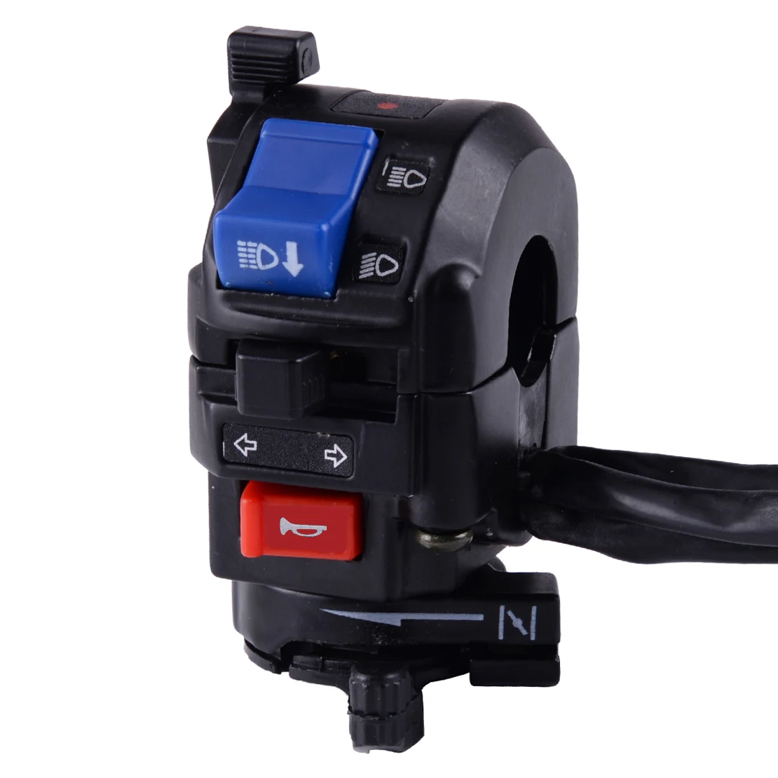 

High PerFit formance 12V 22mm 7/8" Motorcycle Handlebar Left Handlebar Horn Turn Signal Light Electric Control Switch Button