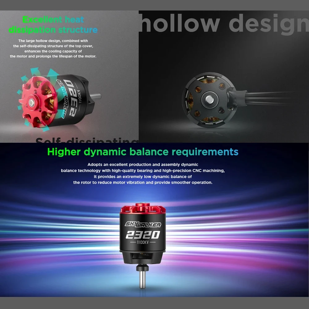 Hobbywing SkyWalker 2312SL&2212 2316SL&2216 2320SL&2220 Brushless Motor for Rc Airplane / Fixed-wing