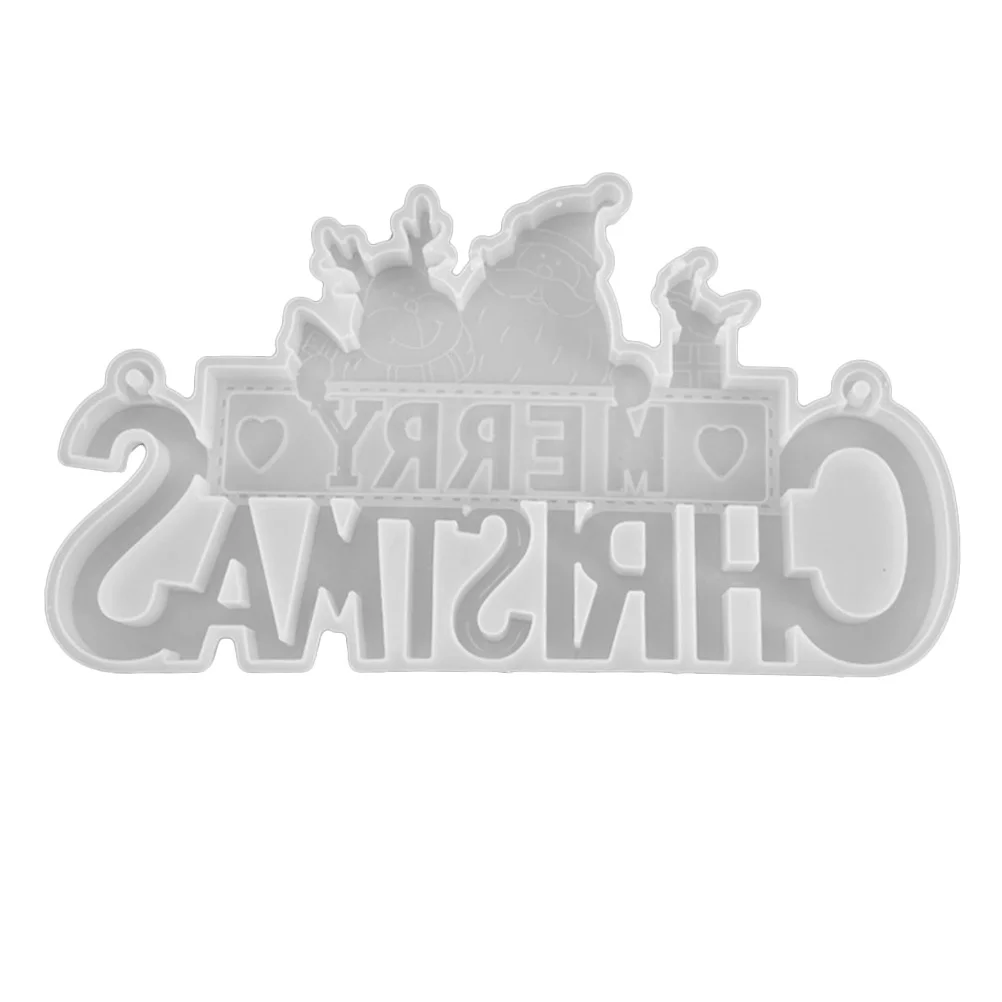 

1Pcs Santa Claus Silicone Mold Creative DIY Crystal Epoxy Christmas Hanging Tag Ornament Making Crafts Xmas Gift